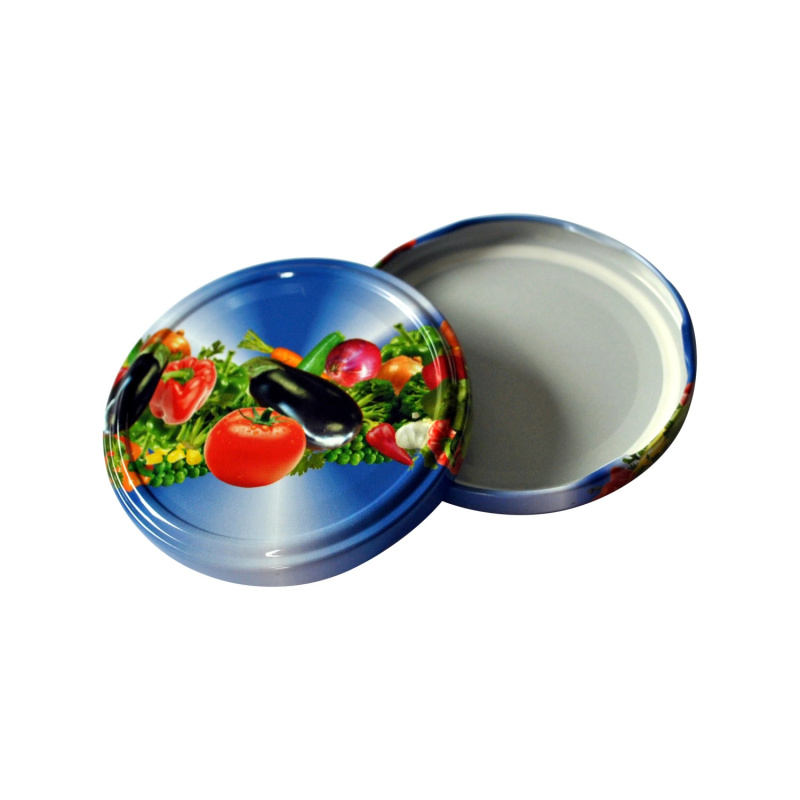 Toro Víčko pro zavařovací sklenice dekor zelenina pr. 8,2 cm, 10 ks