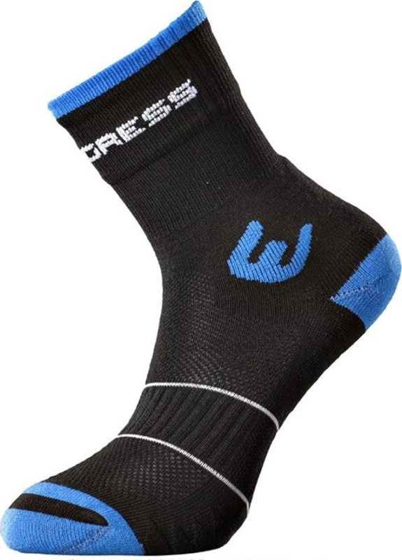 Letní turistické ponožky PROGRESS Walking černá/modrá Velikost: 35-38