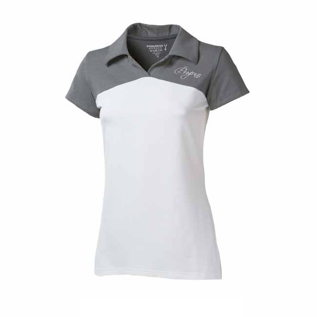 PROGRESS YUKI bambus POLO dámské, bílá šedá Barva: bílá šedá, Velikost: XL