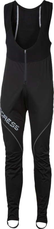 Pánské zimní elastické kalhoty PROGRESS Primer Bib černá Velikost: S