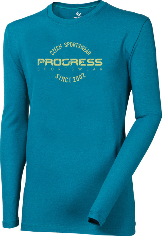 Pánské bambusové triko PROGRESS Vandal Stamp petrol Velikost: XL