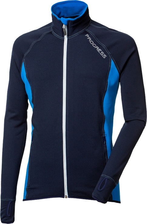 Pánská sportovní mikina PROGRESS Torez modrá Velikost: XXXL