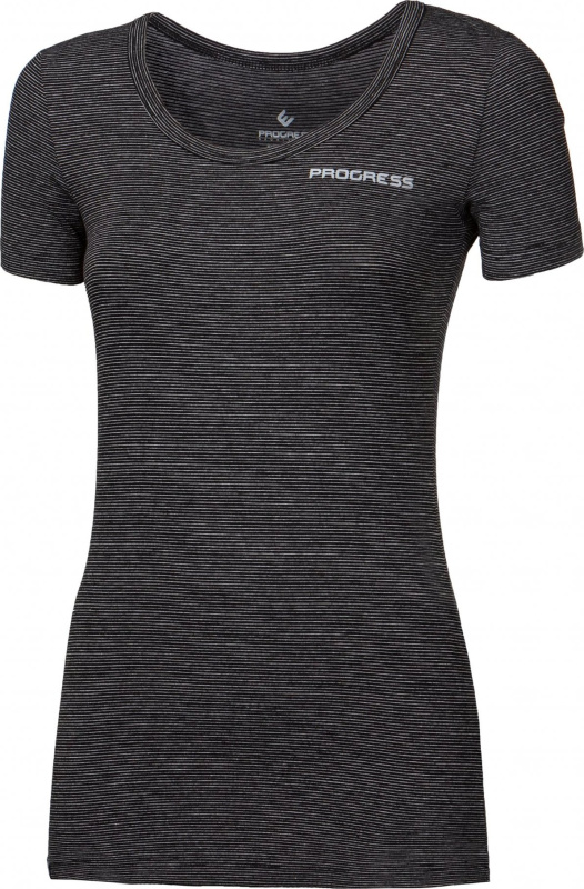 Dámské bambusové triko PROGRESS Argila černé Velikost: M