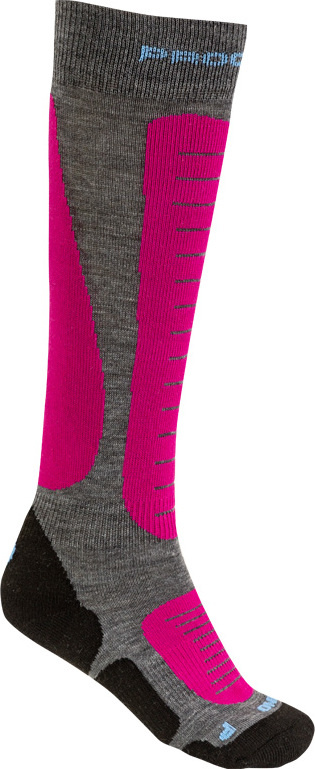 Dětské zimní ponožky PROGRESS Kids High Sox šedé Velikost: 35-38