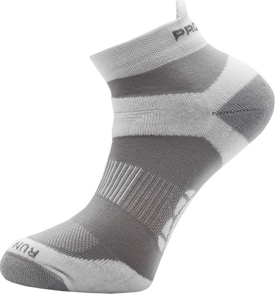Unisex běžecké ponožky PROGRESS Running Sox šedé Velikost: 43-47