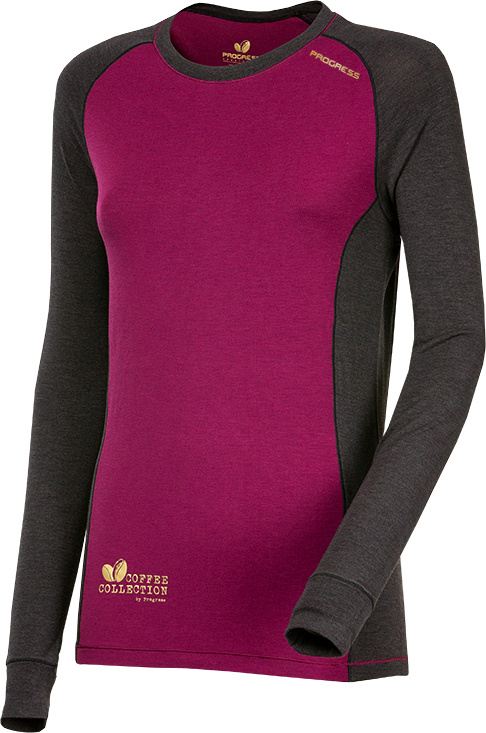 Dámské funkční tričko PROGRESS Cc Ndrz antracit/fuchsie Velikost: L