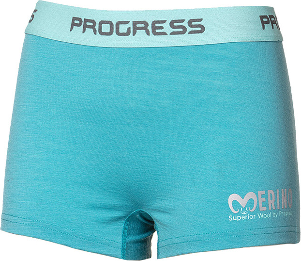 Dámské merino boxerky PROGRESS Mw Sknz mint melír Velikost: S