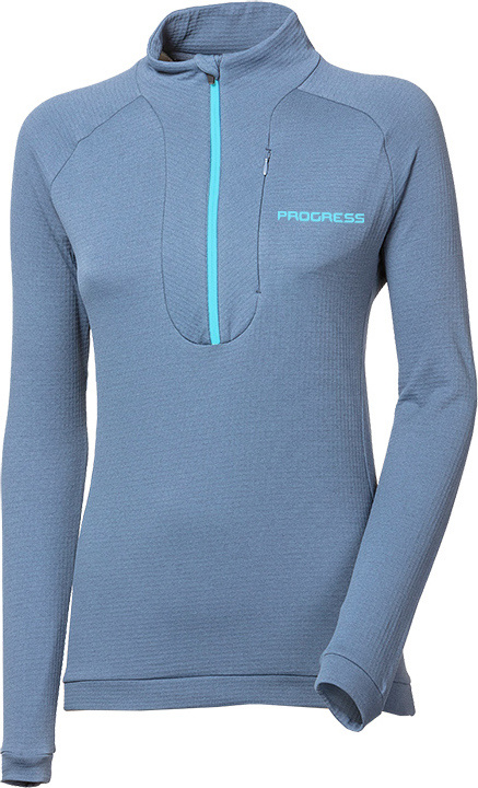 Dámská sportovní mikina PROGRESS Cubica Zip modrošedá Velikost: L