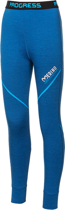 Dětské merino spodky PROGRESS Mw Sdnd modrý melír Velikost: 164/1
