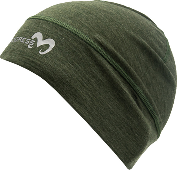Unisex merino čepice PROGRESS MW Beanie zelená Velikost: S/M