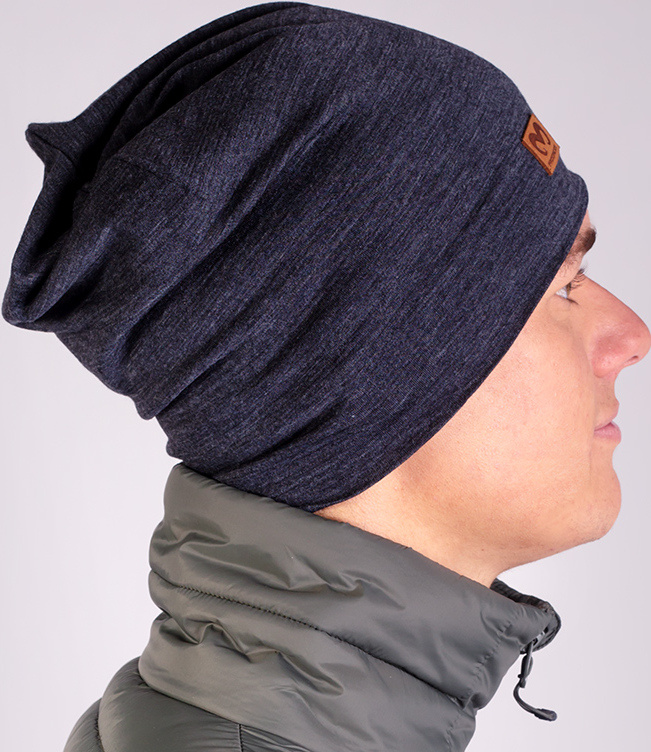 Merino čepice PROGRESS Mw Freebeanie šedý melír Velikost: UNI
