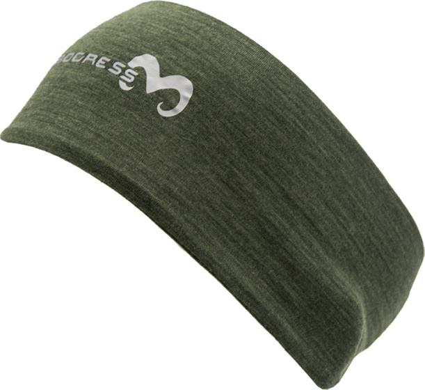 Merino čelenka PROGRESS Mw Headband khaki melír Velikost: UNI