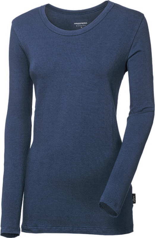 Dámské funkční triko PROGRESS Original Bambus tm. modrá Velikost: L