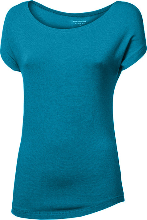 Dámské bambusové triko PROGRESS Olivia petrolejové Velikost: XXL