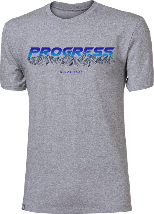 Pánské bambusové triko PROGRESS Barbar Sunset šedé Velikost: XXXL