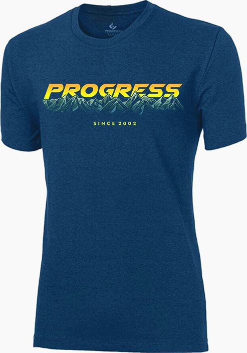 Pánské bambusové triko PROGRESS Barbar Sunset modré Velikost: XL