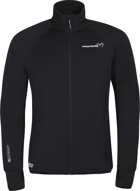 Pánská merino mikina PROGRESS Torez černá Velikost: XL