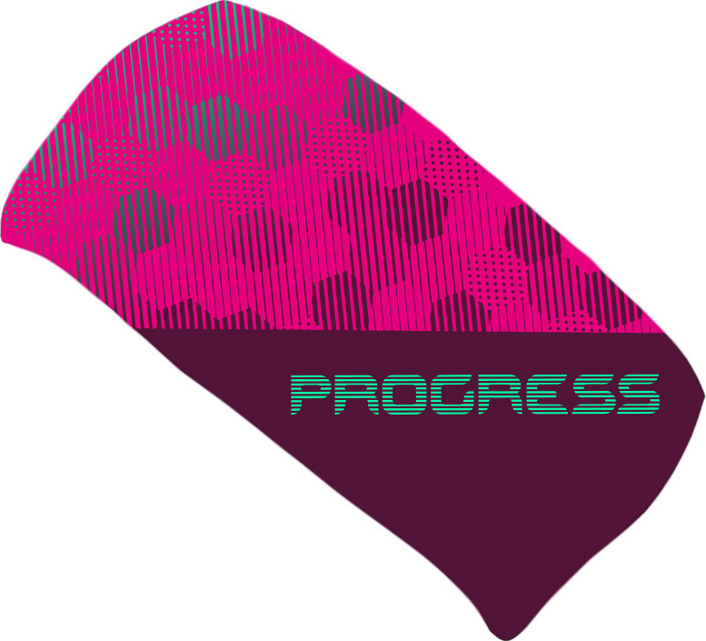 Unisex sportovní čelenka PROGRESS Tr Hdb Print růžová/mint Velikost: UNI