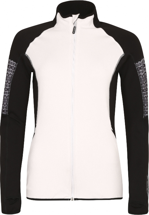 Dámská funkční mikina PROGRESS Nora černá/bílá Velikost: M