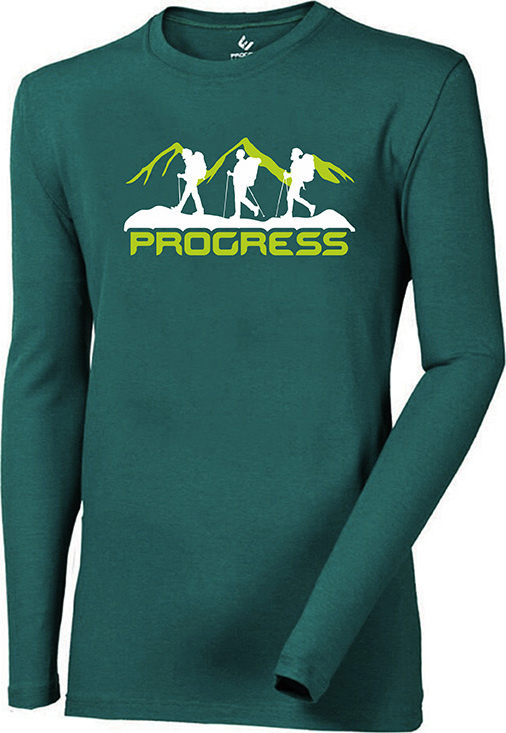 Pánské bambusové triko PROGRESS Vandal petrolejové Velikost: L