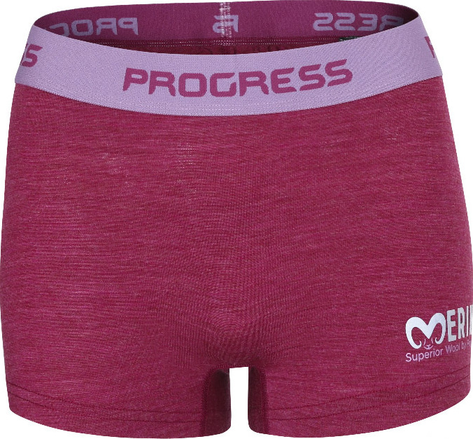 Dámské merino boxerky PROGRESS MW Sknz vínové Velikost: L