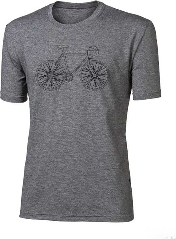 Pánské bambusové triko PROGRESS Classic Favorit černý melír Velikost: XL