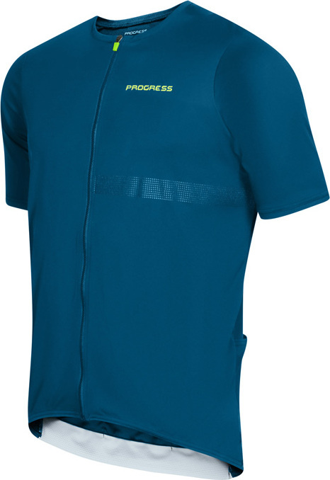 Pánský cyklistický dres PROGRESS Traffic modrý Velikost: M