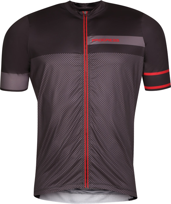 Pánský cyklistický dres PROGRESS Solar černý Velikost: XL