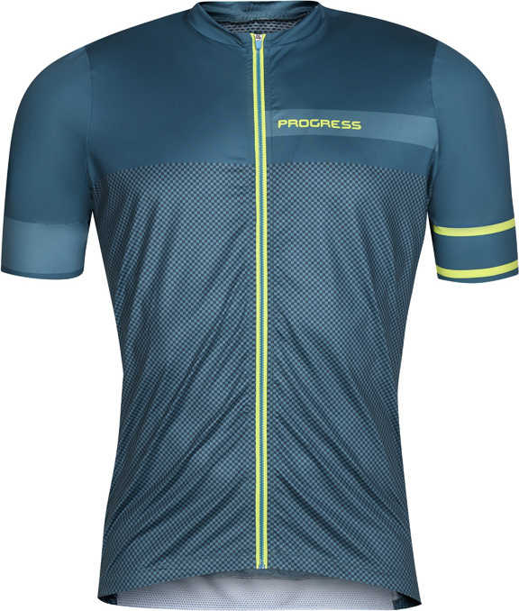 Pánský cyklistický dres PROGRESS Solar modrý Velikost: L