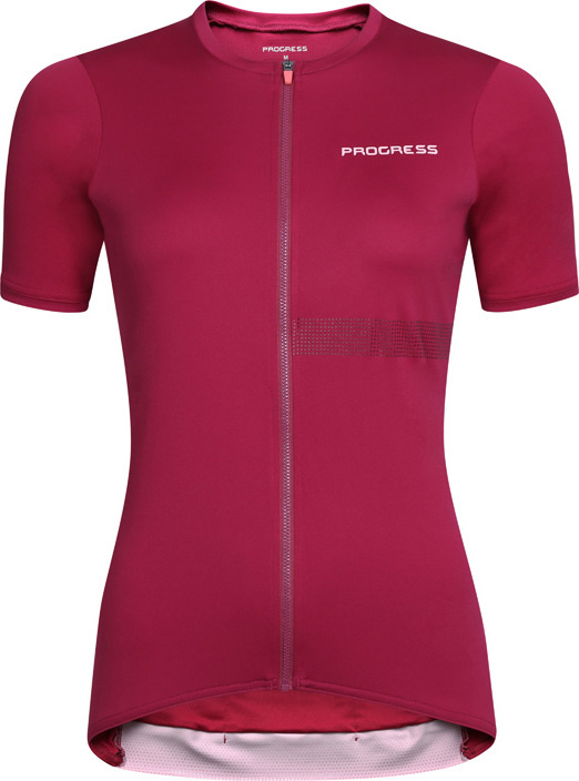 Dámský cyklistický dres PROGRESS Traffica vínový Velikost: L