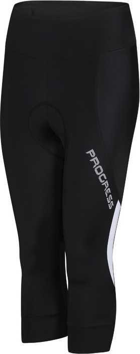 Dámské cysklistické 3/4 legíny PROGRESS Vuelta 3Q černé Velikost: XL