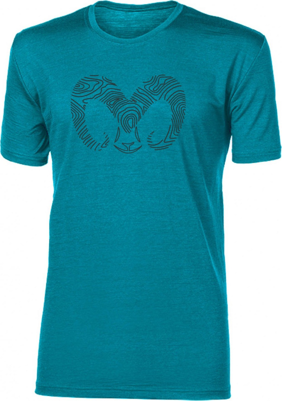 Pánské merino triko PROGRESS Hrutur Ram zelené Velikost: XL