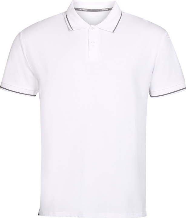 Pánská bambusová polokošile PROGRESS Original Polo Bambus bílá Velikost: XXL