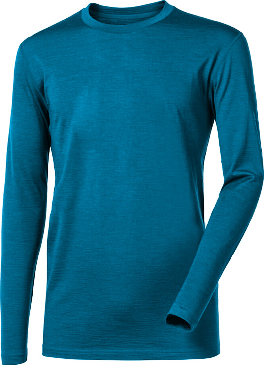 Pánské merino triko PROGRESS Original LS modré Velikost: XXXL