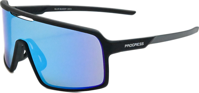 Sportovní sluneční brýle PROGRESS Vision Blu-R černá mat/šedá Velikost: UNI