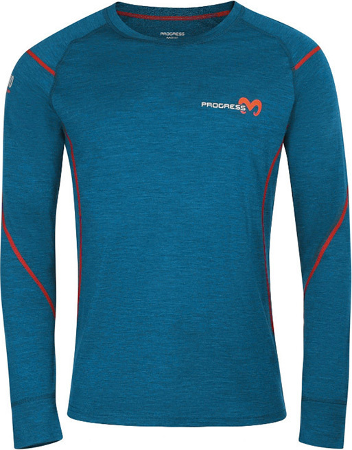 Dětské merino triko PROGRESS Mw NDRD modré Velikost: 140/1