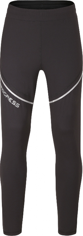 Pánské běžecké legíny PROGRESS Reflex černé Velikost: XL