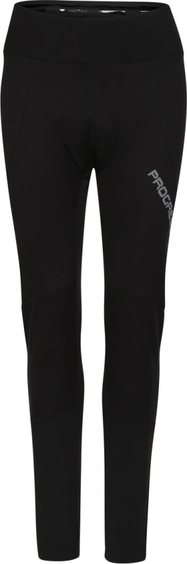 Dámské cyklistické legíny PROGRESS Vuelta Winter Pad černé Velikost: XXL