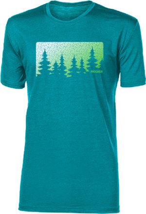 Pánské merino triko PROGRESS Hrutur Forest zelené Velikost: XL