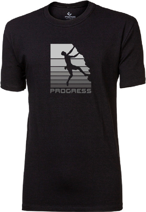 Pánské bambusové triko PROGRESS Barbar Boulder černé Velikost: XXXL