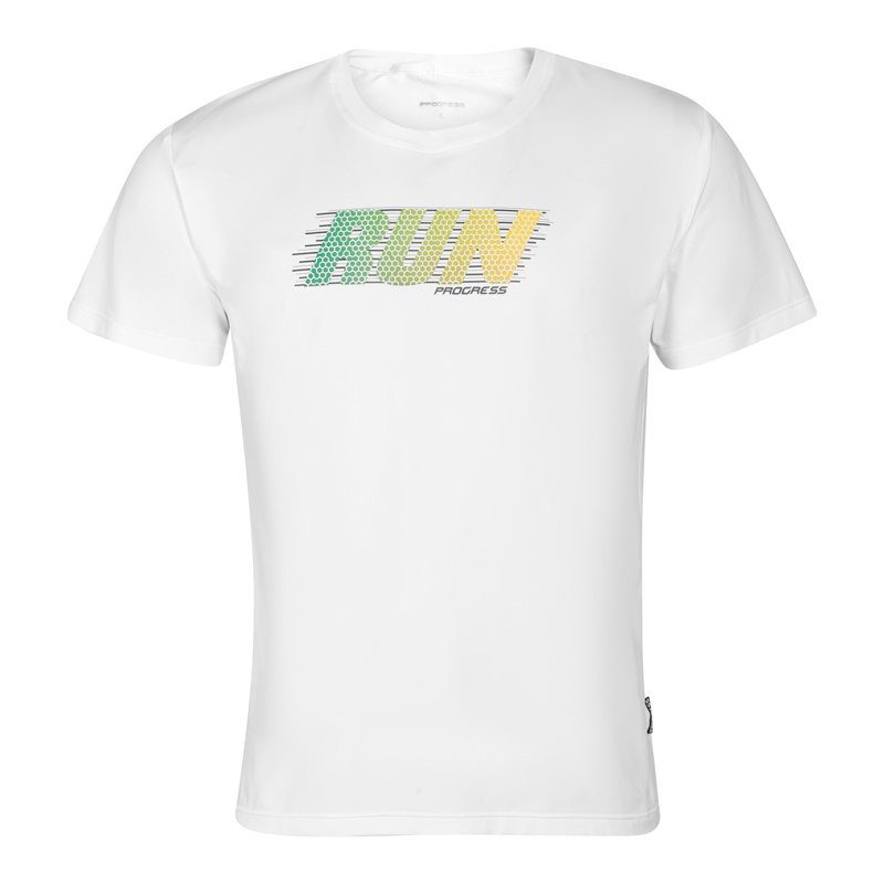 Pánské sportovní triko PROGRESS Deporte Run bílé Velikost: L