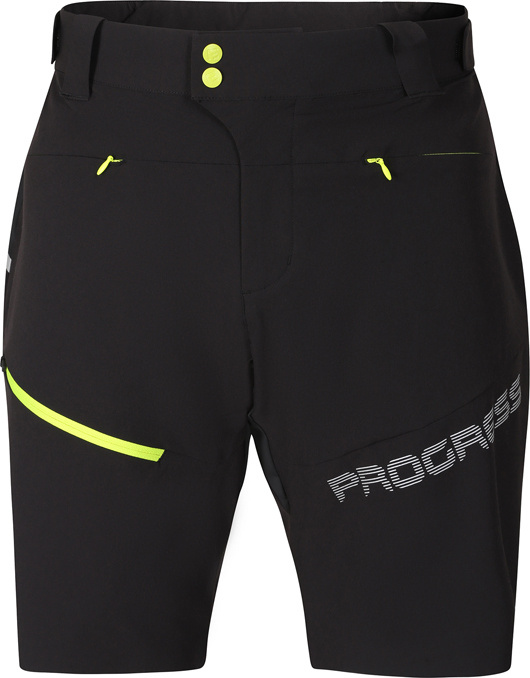 Pánské cyklistické šortky PROGRESS Boe Shorts černé Velikost: M