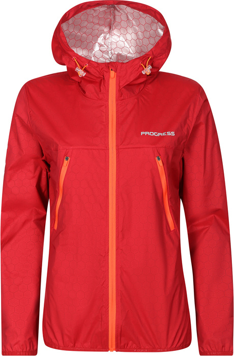 Dámská termoizolační větrovka PROGRESS Glider Lady červená Velikost: S