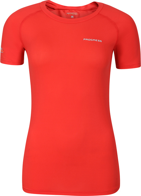 Dámské funkční triko PROGRESS Dc Nkrz s krátkým rukávem červené Velikost: S