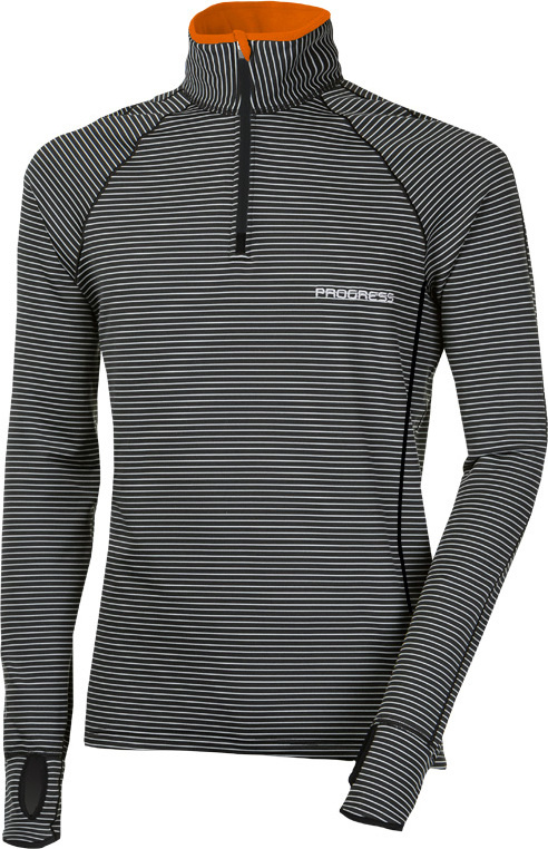 Pánská funkční mikina PROGRESS Torez proužky Velikost: XL
