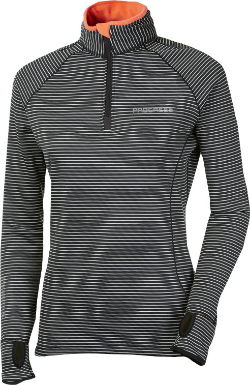 Dámská funkční mikina PROGRESS Tispa Zip proužky Velikost: L