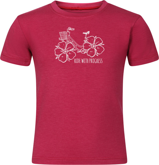 Dětské funkční triko PROGRESS Aromatico Flowbike růžové Velikost: 152/1