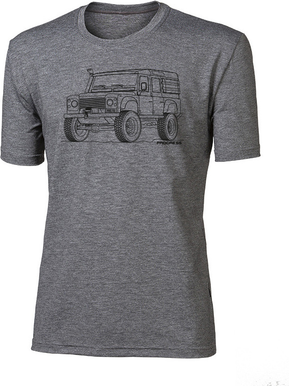 Pánské bambusové triko PROGRESS Classic Defender šedé Velikost: L