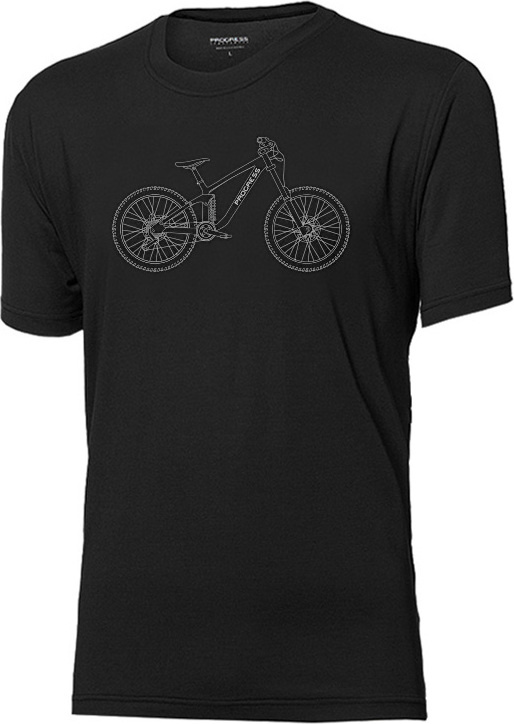 Pánské MTB triko PROGRESS Wabi černé Velikost: L