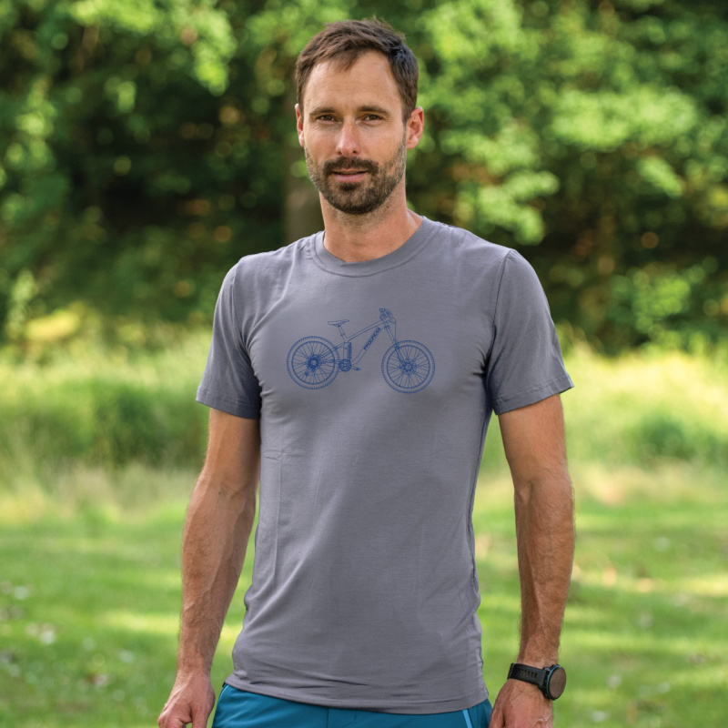 Pánské sportovní triko PROGRESS Wabi šedé Velikost: L